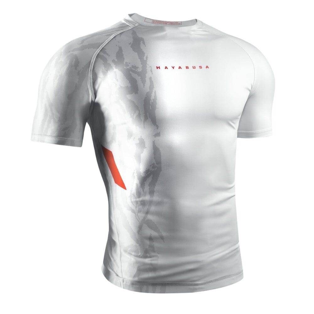 Hayabusa Apex Short Sleeve Rashguard - Ash White