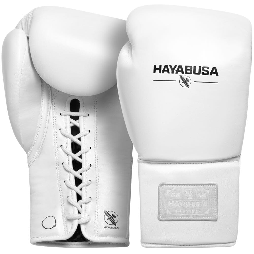 Hayabusa Pro Lace Boxing Gloves - White