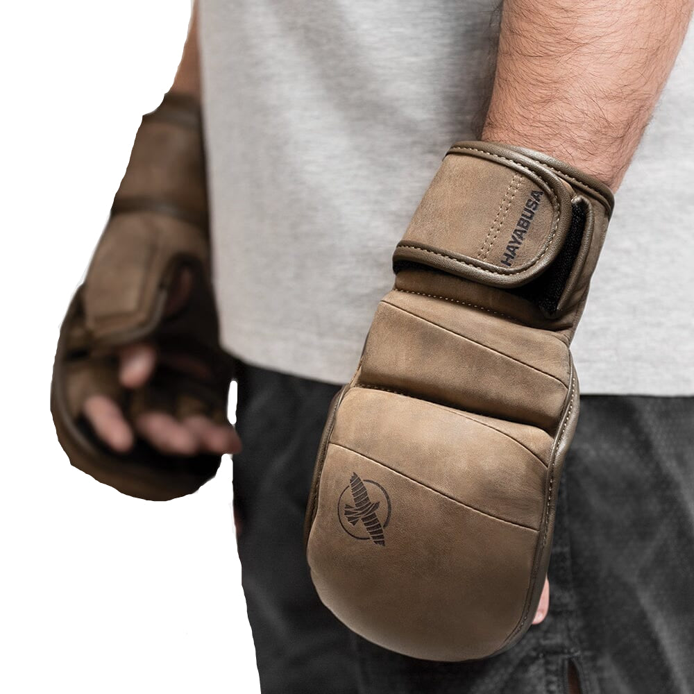 Hayabusa T3 LX 7Oz Hybrid Gloves - Vintage Brown