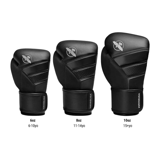 Hayabusa T3 Youth Boxing Gloves - Black
