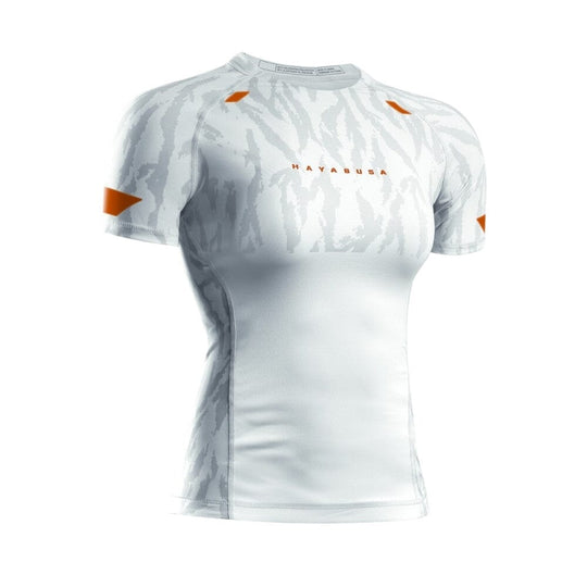 Hayabusa Womens Apex Short Sleeve Rashguard - Ash White