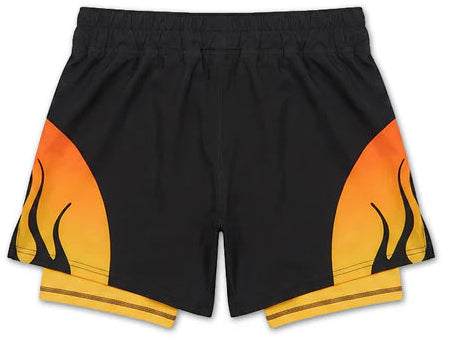 Engage Nebula 2-in-1 Hybrid Shorts - Orange