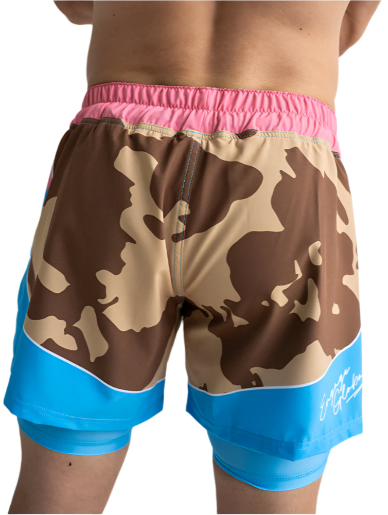Engage Miami Camo 2-in-1 Hybrid Shorts