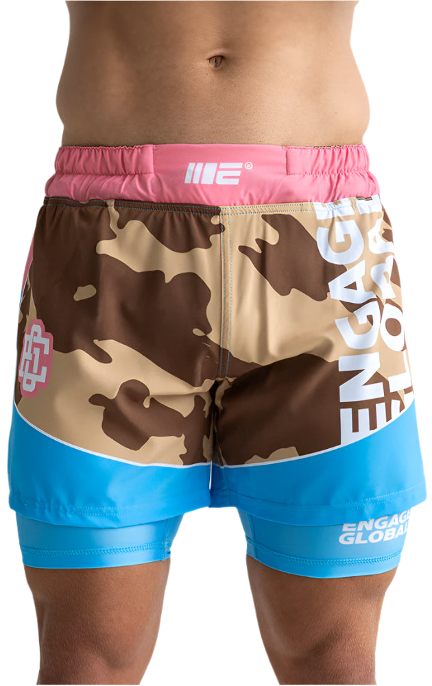 Engage Miami Camo 2-in-1 Hybrid Shorts