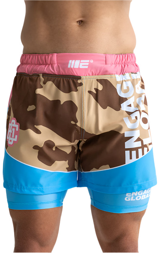 Engage Miami Camo 2-in-1 Hybrid Shorts