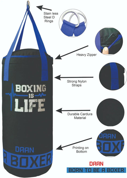 DAAN MAA Kids Punching Bag Set with Free Boxing Gloves