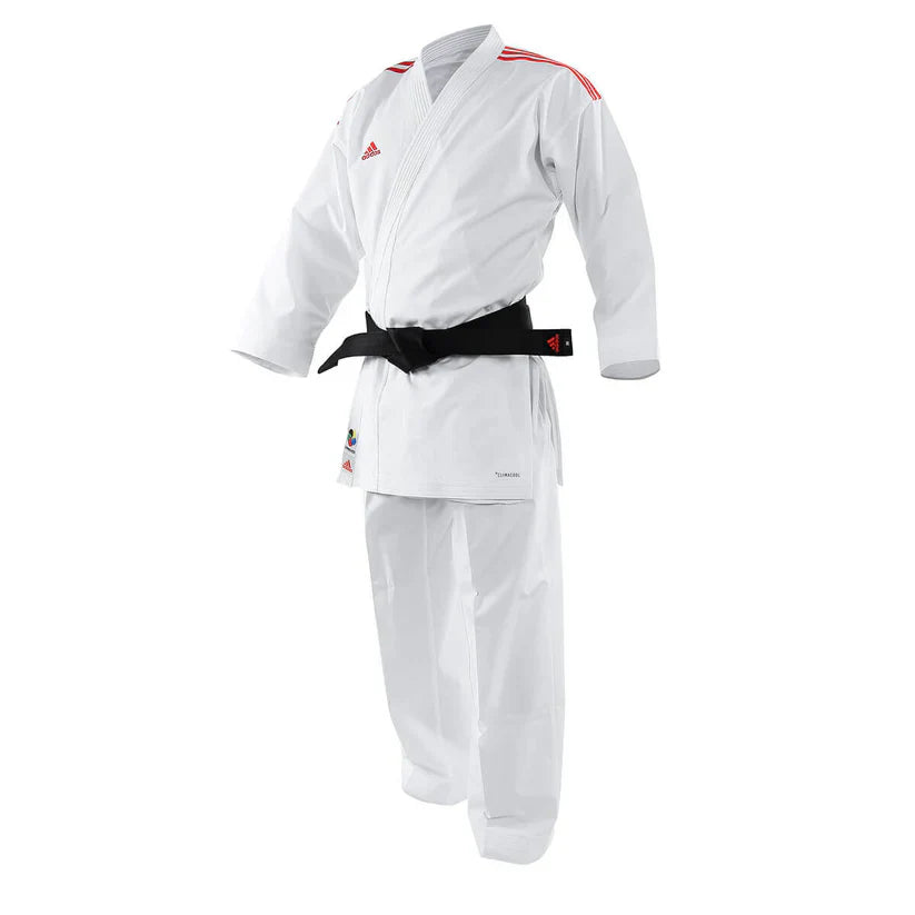 Adidas Adilight Primegreen Karate Uniform - Red Stripes