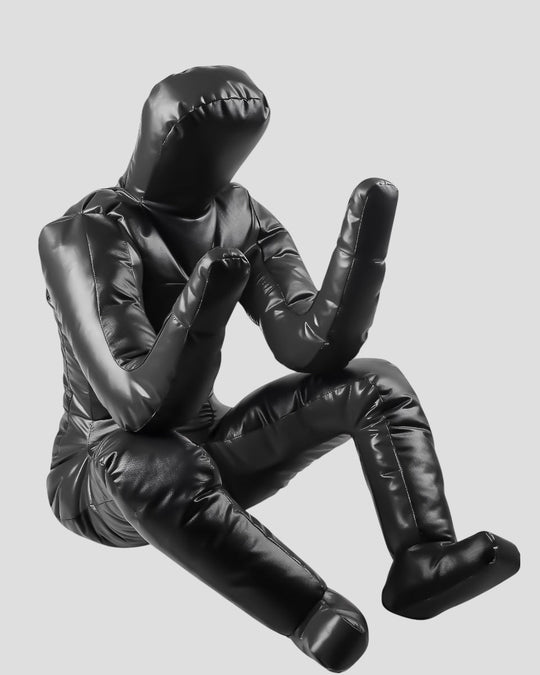 DAAN MAA Premium Vinyl BJJ Grappling Dummy - Black