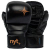 NYT Leather 7oz MMA Sparring Gloves Hybrid Gloves NYT