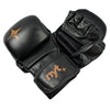NYT Leather 7oz MMA Sparring Gloves Hybrid Gloves NYT