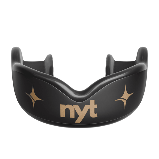 NYT x CHAMP Boil & Bite Mouthguard Mouth Guards NYT Black/Sand Adult