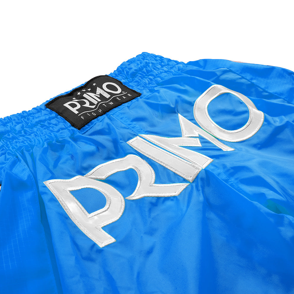 Primo Super Nylon Muay Thai Shorts - Blue Jay