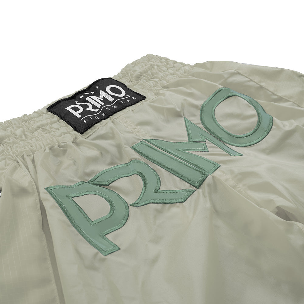 Primo Super Nylon Muay Thai Shorts - Mantis Tan