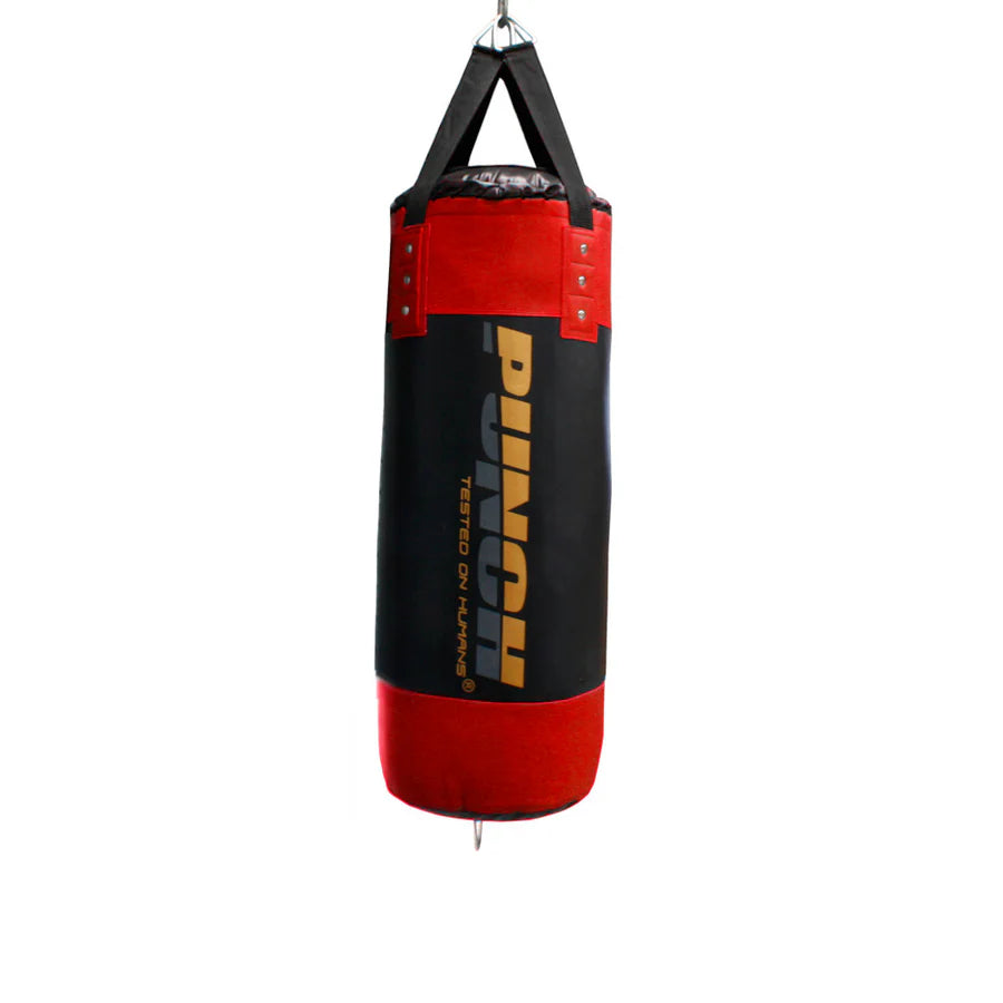 Punch Boxing Bag - Urban™ - Straps - 3ft - Black/Red