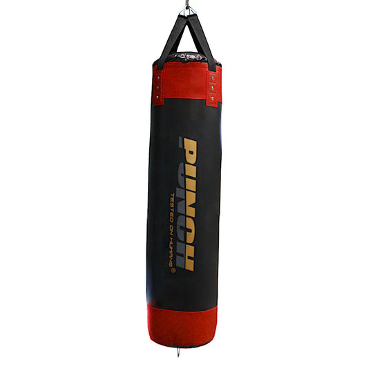 Punch Boxing Bag - Urban™ - Straps - 5ft - Black/Red