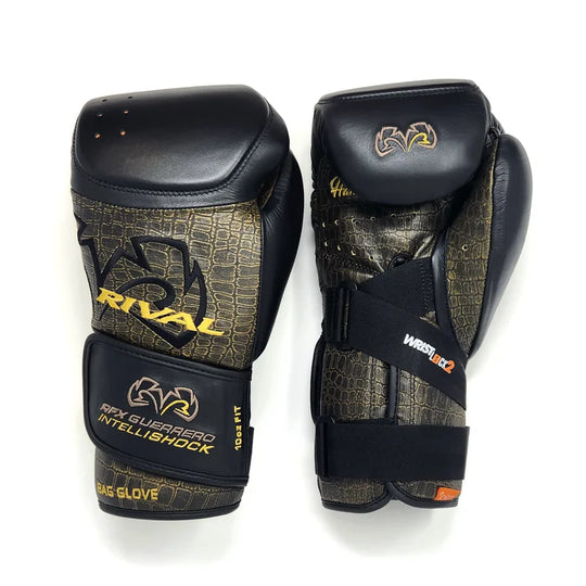 Rival RFX-Guerrero Intelli-Shock Bag Gloves Croc Skin Edition - Black