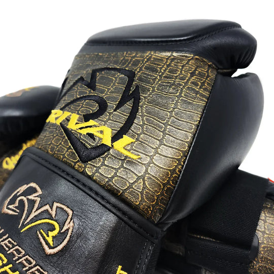 Rival RFX-Guerrero Intelli-Shock Bag Gloves Croc Skin Edition - Black