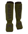 Venum Kontact Shin Guards - Khaki/Black