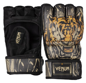 Venum Tiger MMA Gloves - Black/Neon Orange