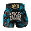 SKS Blue Stickerbomb Muay Thai Shorts Muay Thai Shorts SKS Blue XXX Small 
