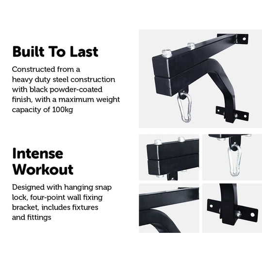 DAAN MMA Wall Mounted Boxing Bag Rack Heavy Duty Punch Bag Bracket