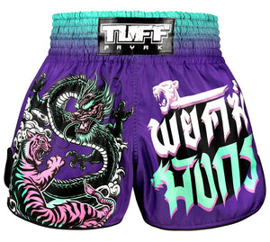 Tuff Shadow & Flame Retro Muay Thai Shorts