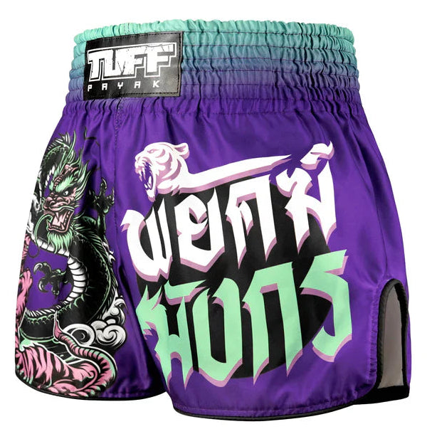 Tuff Shadow & Flame Retro Muay Thai Shorts
