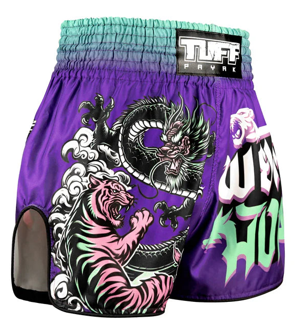 Tuff Shadow & Flame Retro Muay Thai Shorts