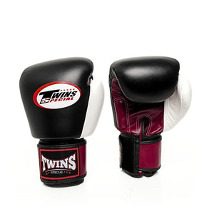 Twins Special BGVL3-3T Boxing Gloves - Maroon/Black/White
