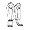 Twins Special FSGL10-66 Comic Shin Guards - White
