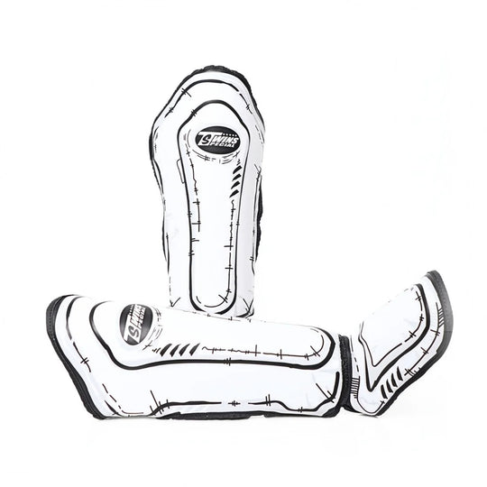Twins Special FSGL10-66 Comic Shin Guards - White