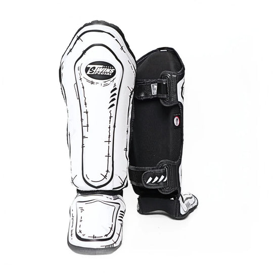 Twins Special FSGL10-66 Comic Shin Guards - White