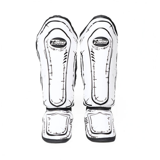 Twins Special FSGL10-66 Comic Shin Guards - White