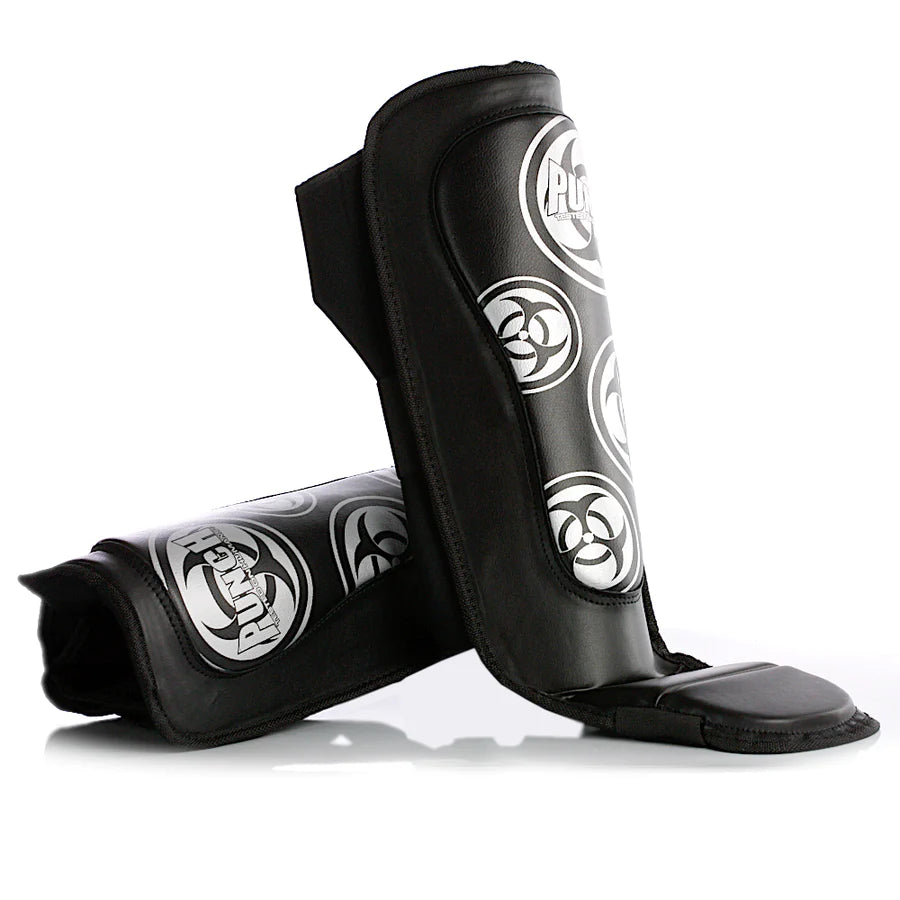 Punch Shin Pads - Club Fitness MMA - Black