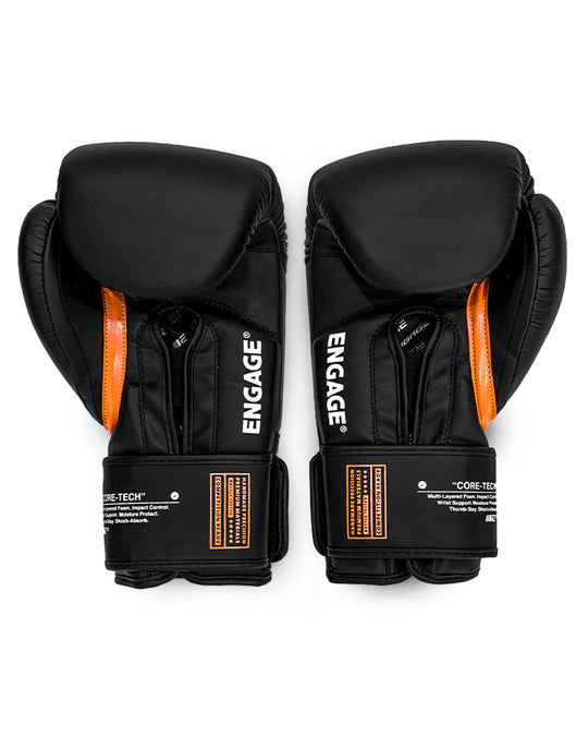 Engage W.I.P Series Boxing Gloves - Velcro - Black