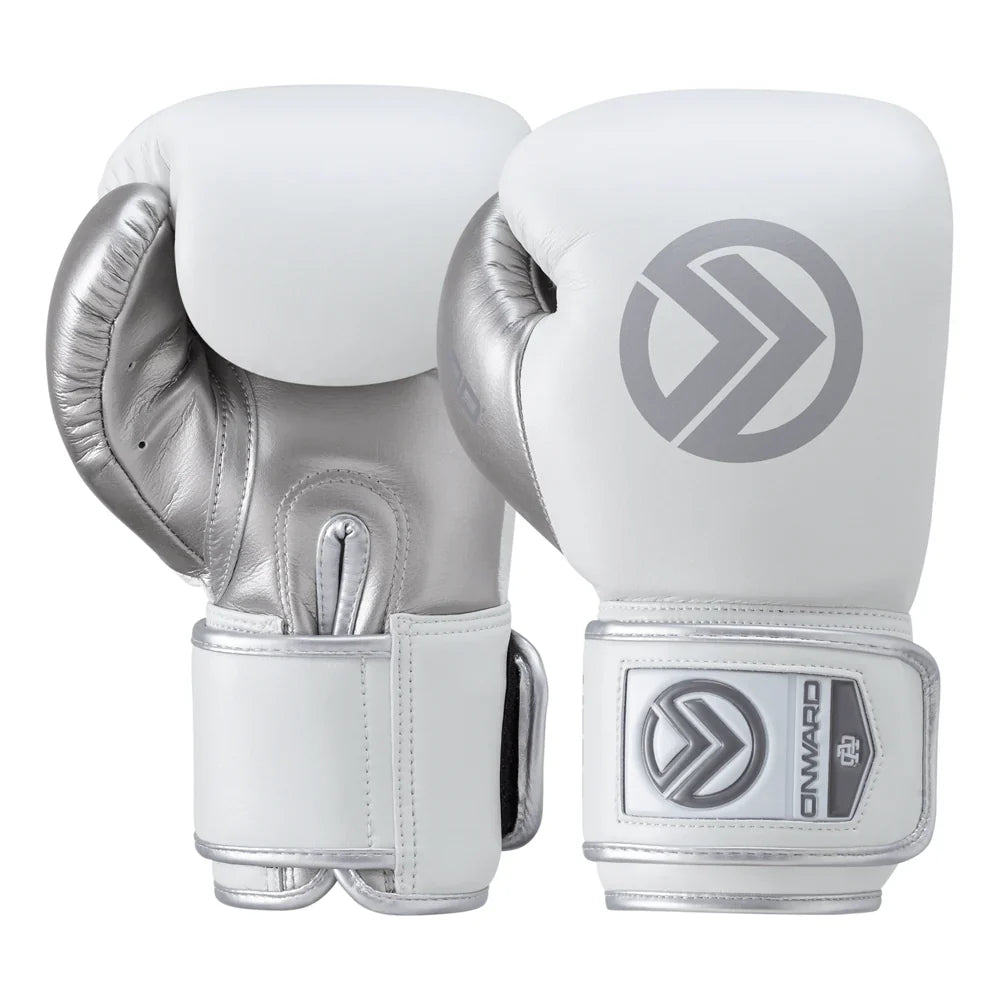 Onward Vero Boxing Glove - Hook&Loop - White/Silver