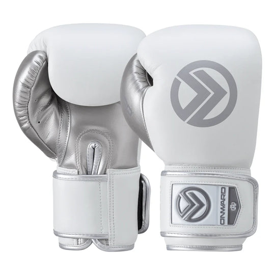 Onward Vero Boxing Glove - Hook&Loop - White/Silver