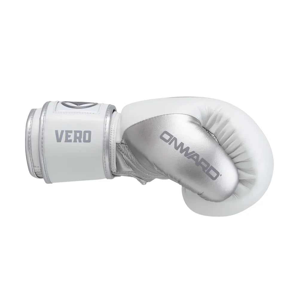 Onward Vero Boxing Glove - Hook&Loop - White/Silver