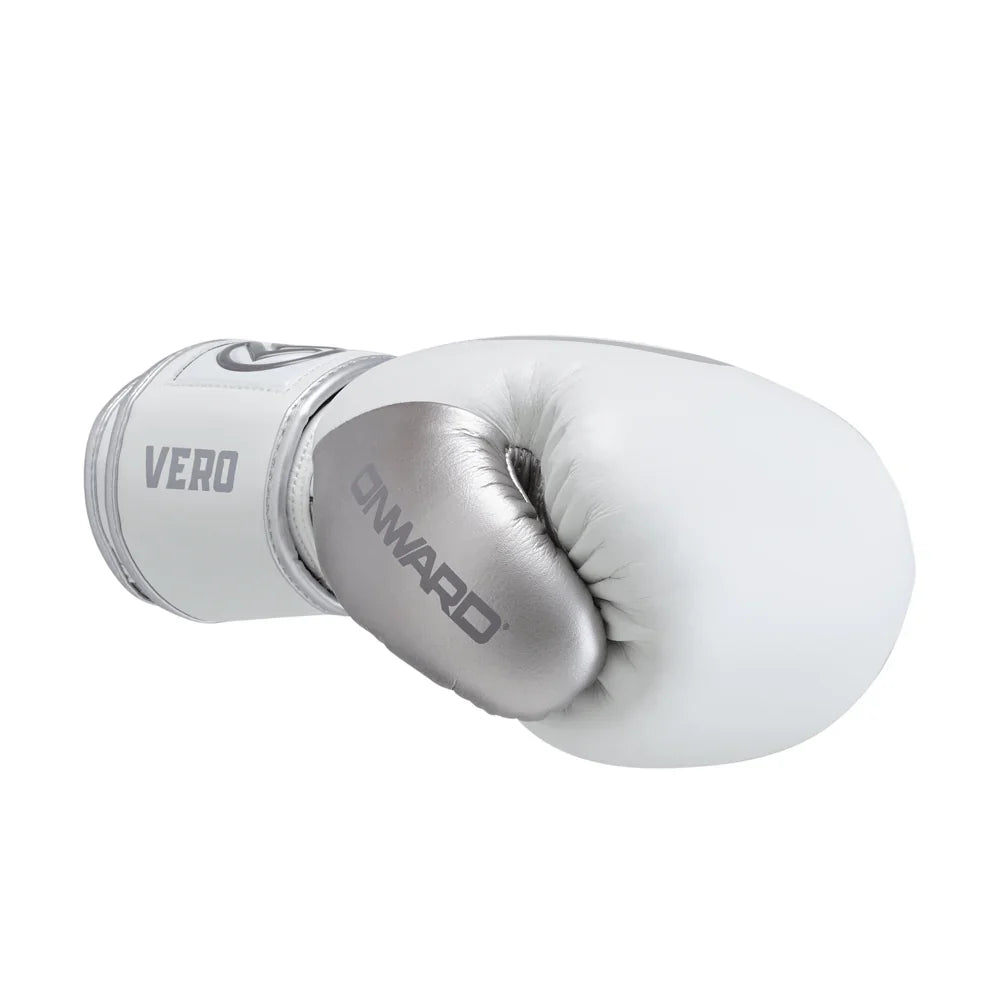 Onward Vero Boxing Glove - Hook&Loop - White/Silver