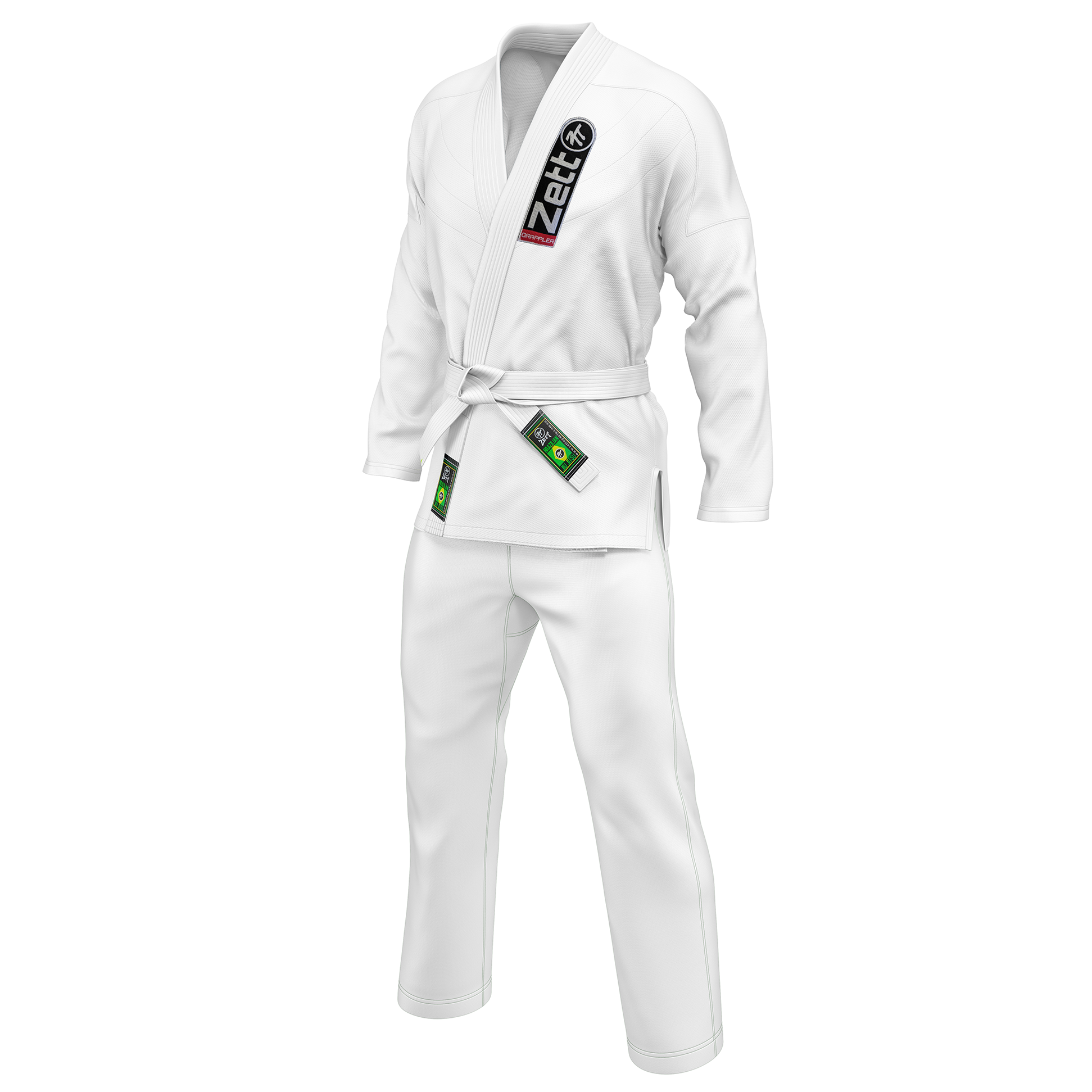 Zett Heavy BJJ Kids Uniform  V2 - White
