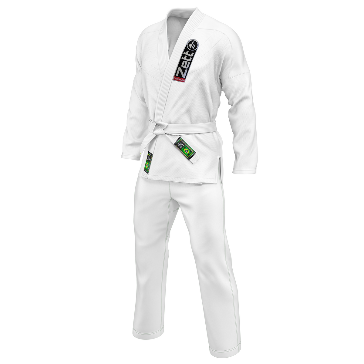 Zett Heavy BJJ Kids Uniform  V2 - White