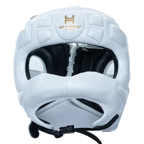 Hit N Move Face Saver Headgear - White