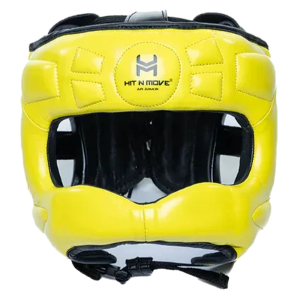 Hit N Move Face Saver Headgear - Yellow
