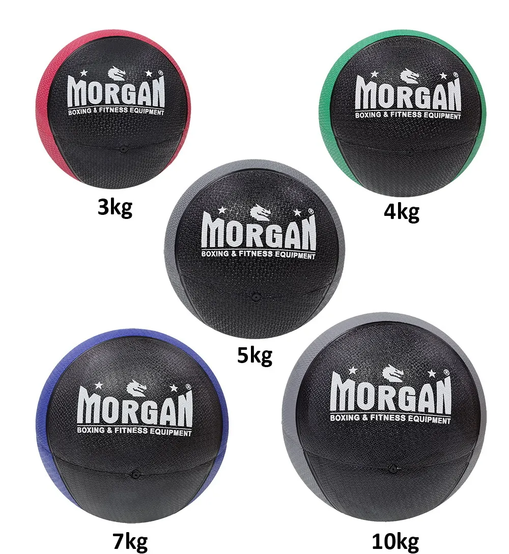 MORGAN COMMERCIAL GRADE RUBBER MEDICINE BALL (3KG-10KG)