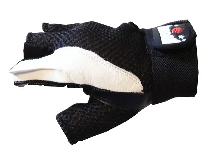 MORGAN LEATHER & MESH WEIGHT GLOVES