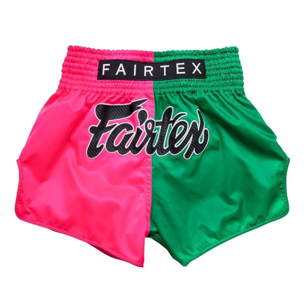 FAIRTEX - PINK/GREEN MUAY THAI SHORTS